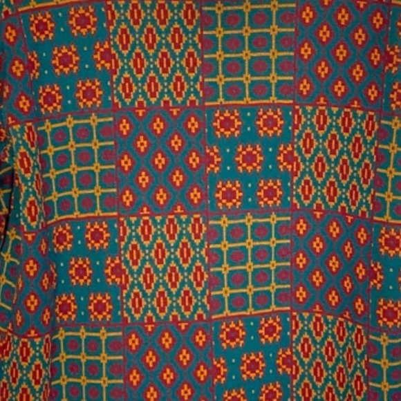 Vintage 90s Granny Sweater Tunic Patchwork Design Oversize Size Small Womens - Picture 5 of 12